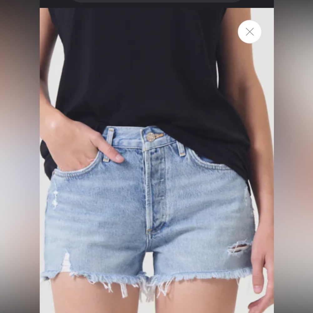 Agolde Parker Vintage Cut-off  denim shorts size 26